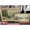 Image 1 : PAIR OF FRAMED MOUNTAIN SCENE PICTURES