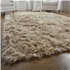 Image 1 : NEW REPACKAGED LIGHT BROWN SUPER SOFT SHAG RUG