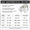 Image 2 : NEW ILM BLACK GLOSS MOTORCYCLE FULL FACE HELMET