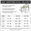 Image 2 : NEW ILM BLACK GLOSS MOTORCYCLE FULL FACE HELMET