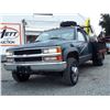 Image 3 : 0B --  1997 CHEVROLET GMT400 K3500 4X4 FLAT DECK, Green, 231192  KM's