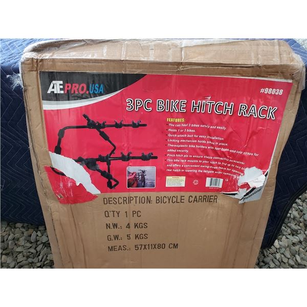 3 PC Bike Hitch Rack