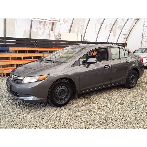 C4 --  2012 HONDA CIVIC LX , Grey, 194464 KM's