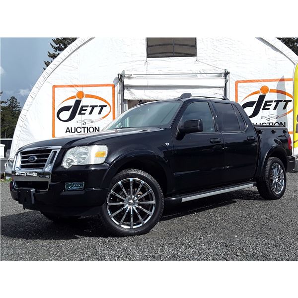 C6D --  2007 FORD EXPLORER SPORT TRAC LTD 4X4, Black, 160303 KM's