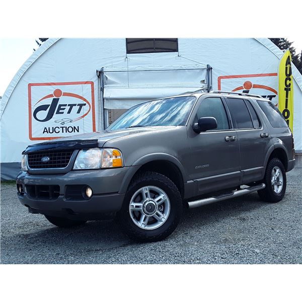 F1 --  2002 FORD EXPLORER XLT 4X4, Green, 302437 KM's