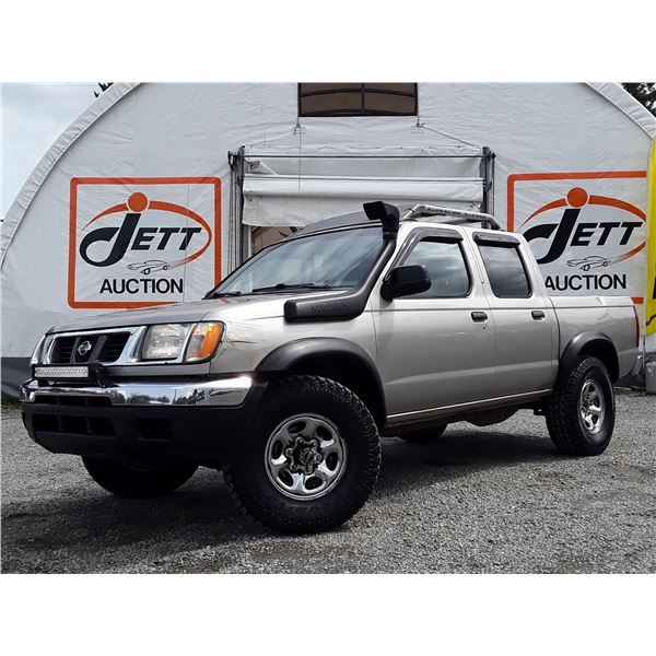 F5 --  2000 NISSAN FRONTIER CREW CAB XE 4X4, Brown, 231375 MILES
