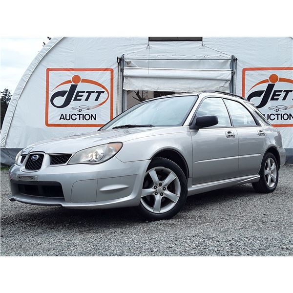 C1 --  2006 SUBARU IMPREZA 2.5I SPORT, Silver, 240596 KM's