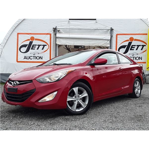 B5 --  2013 HYUNDAI ELANTRA GS , Red, 138648 KM's  TMU