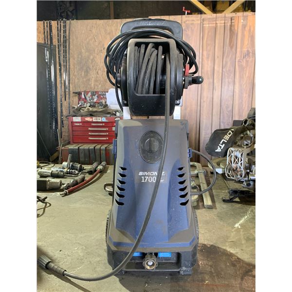 SIMONIZ 1700 PSI PORTABLE ELECTRIC PRESSURE WASHER Able Auctions SIMONIZ 1700 PSI PORTABLE ELECTRIC PRESSURE WASHER Able Auctions