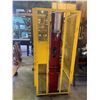 Image 1 : CAROLINA CBP5500 HEAVY DUTY 55 TON HYDRAULIC SHOP PRESS IN YELLOW METAL SAFETY CAGE WITH EXTRA