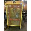 Image 2 : CAROLINA CBP5500 HEAVY DUTY 55 TON HYDRAULIC SHOP PRESS IN YELLOW METAL SAFETY CAGE WITH EXTRA