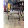 Image 2 : 3 SMALL METAL WORK TABLES WITH BIN OF ASSORTED TOOLING