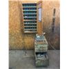 Image 1 : 2 DRAWER METAL CABINET WITH KEY SHAFT TOOLING & WOODEN SINGLE DOOR CABINET WITH ASSORTED KEY SHAFT