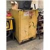 Image 2 : SE-CUR-ALL H360 YELLOW 2 DOOR 60 GAL FLAMMABLE LIQUID INDUSTRIAL STORAGE CABINET