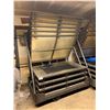 Image 2 : LARGE 10 TIER 66"W X 45"D X 81"H INDUSTRIAL MOBILE DRYING RACKS