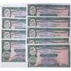 Image 1 : 1970-1976, Hong Kong & Shanghai Banking Corporation, 10 Dollars, EF -AU condition, consecutive 9 pc,