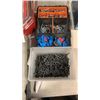 Image 2 : LOT OF HARDWARE ORGANIZERS WITH CONTENTS, SCREWS