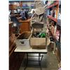 Image 1 : 2 BOXES OF POWER TOOLS AND PERSONAL SHOPPING CART