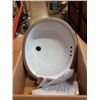 Image 3 : 2 NEW WESTERN POTTERY GROUP L169 UNDER COUNTER LAVATORY SINKS