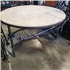 Image 2 : STONE TOP METAL COFFEE TABLE