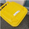 Image 2 : 50 LITRE YELLOW WASTE BIN WITH FLIP TOP LID