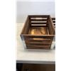 Image 2 : 3 IKEA BANDED WOODEN PLANTERS