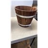 Image 2 : 2 IKEA BANDED WOODEN PLANTERS