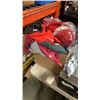 Image 2 : 2 BOXES OF CLOTHING, JACKETS, OTTOMAN COVERS, ETC