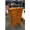 Image 2 : 5 DRAWER PINE CHEST OF DRAWERS