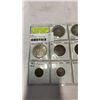 Image 2 : 11 ENGLISH COINS - 2 SILVER HALF CROWNS .500 SILVER, AND CHURCHILL CROWNS, LARGE CENTS, PENCES,AND F