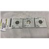 Image 1 : 3 SILVER COINS - 1892 CEYLON .800 SILVER, 1916 ENGLISH 3 PENCE .900 SILVER, 1953 PANAMA .900 SILVER