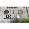 Image 2 : 1946, 1947 CANADIAN 10 CENTS .800 SILVER, 1946, 1947 USA 10 CENTS .900 SILVER