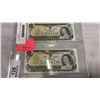 Image 2 : 1973 CANADIAN $1 BILLS, 3 IN SEQUENCE - 28, 29, 30