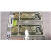 Image 2 : 6 CANADIAN BILLS - 4 1973 $1 BILLS LAST ISSUE, 2 1986 $2 BILLS LAST ISSUE