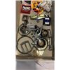 Image 3 : BOX OF CAR EMBLEMS, HOOD ORNAMENTS AND PATCHES