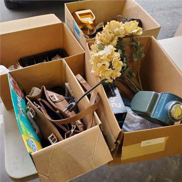 4 BOXES OF ESTATE GOODS