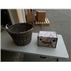 Image 1 : WICKER BASKET WITH PARIS BOX