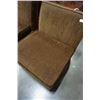Image 2 : 2 BROWN ACCENT CHAIRS / MODULAR CHAIRS
