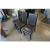 Image 2 : 3 LEATHER LOOK CHAIRS