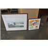 Image 1 : HAND SIGNED AND NUMBERED LIMITED EDITION PRINT AND WATERCOLOR PAINTING