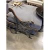 Image 2 : 3 CAST IRON BENCH SIDES/FEET AND PARTS