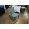 Image 1 : WOOD FRAMED MID CENTURY ARMCHAIR