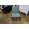 Image 2 : WOOD FRAMED MID CENTURY ARMCHAIR