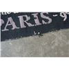 Image 8 : 5 X 8 FOOT BLACK PARIS AREA CARPET - ROUGH EDGES