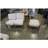 Image 1 : RATTAN CHAIR AND LOVESEAT