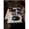 Image 1 : LOT OF NEW BELTS, WIGS, ABTRONIC FITNESS DEVICE