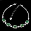 Image 1 : Natural Untreated Colombian Emerald Bracelet