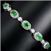 Image 2 : Natural Untreated Colombian Emerald Bracelet