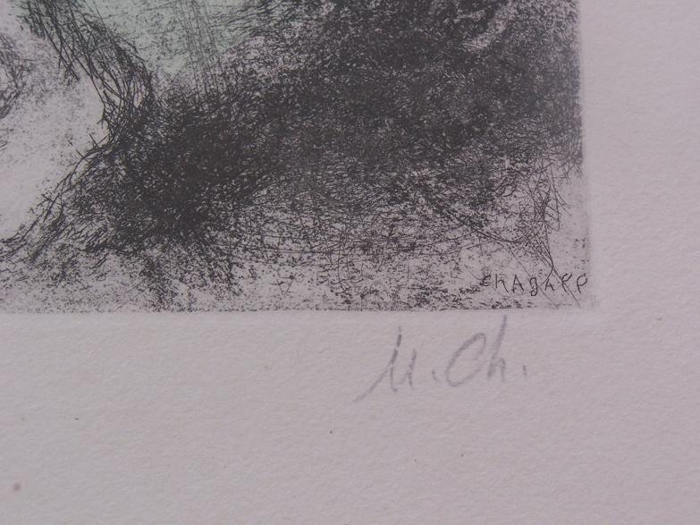 MARC CHAGALL HAND COLORED Etching Bible Watercolor