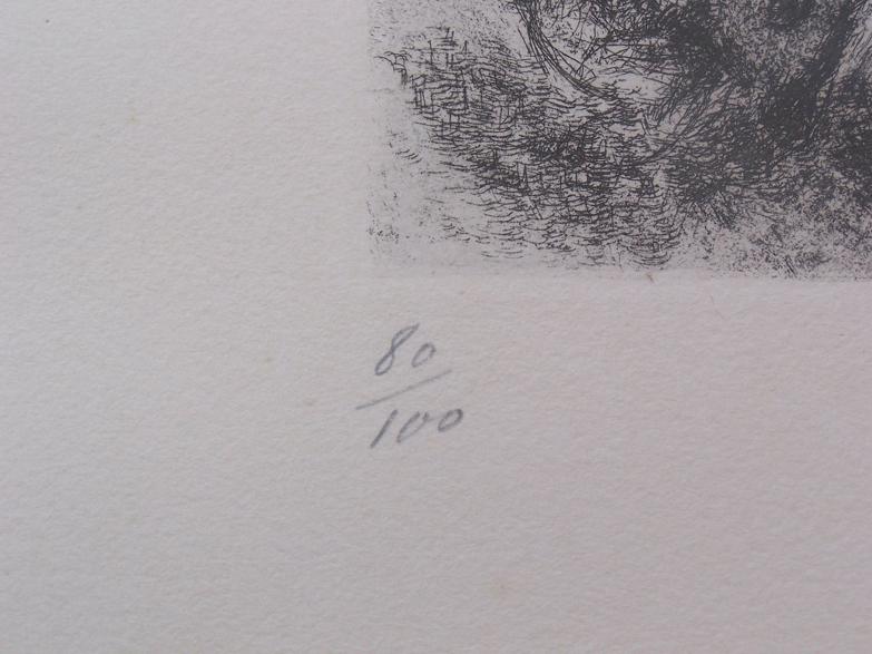 MARC CHAGALL HAND COLORED Etching Bible Watercolor